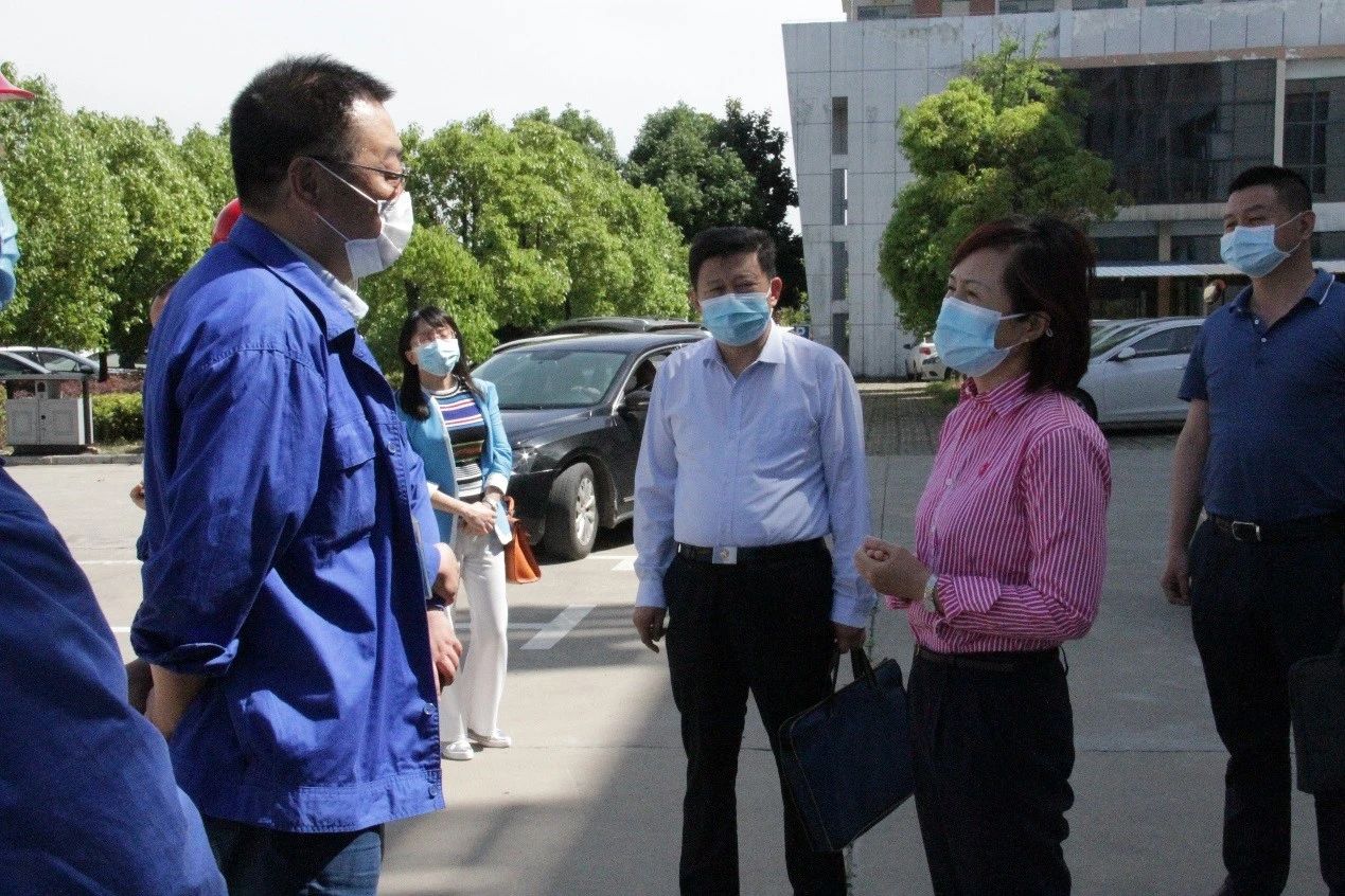 湖北省自然资源厅副厅长夏亚灵一行莅临WG网页版重工走访调研