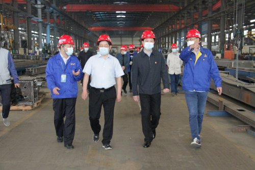 湖北省委巡视办副主任胡立强莅临WG网页版重工走访服务